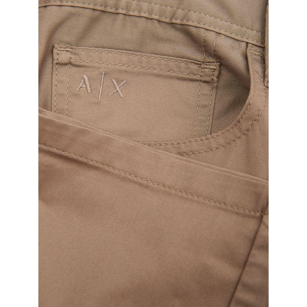 Armani Exchange Brown Cotton Pant AR-1276664-W32