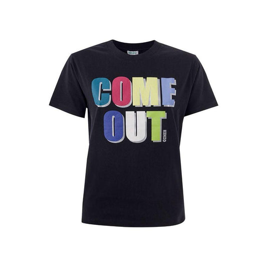 Kenzo Elegant Cotton Tee in Timeless Black KE-1359676-XS