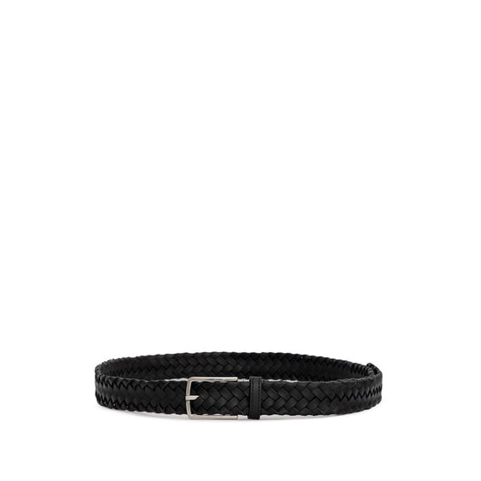 Bottega Veneta Black Leather Belt BO-8913676-110 CM / 44 INCHES