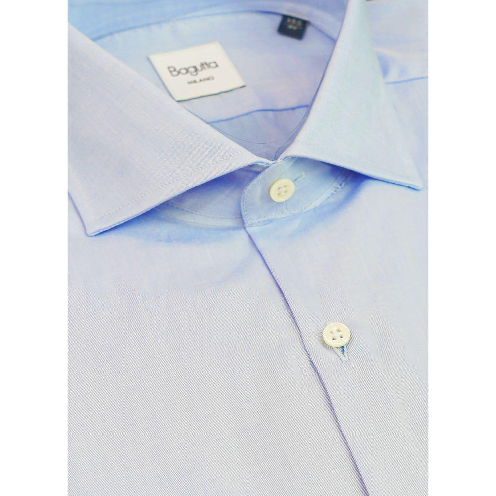 Bagutta Light Blue Cotton Men Shirt BA-15226-IT40 | M