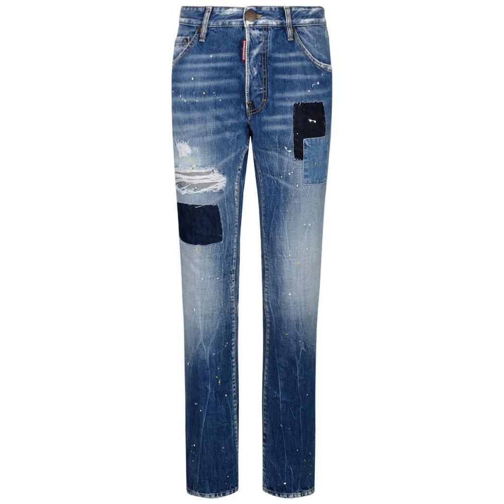 Dsquared² Blue Cotton Men's Slim-Fit Jean