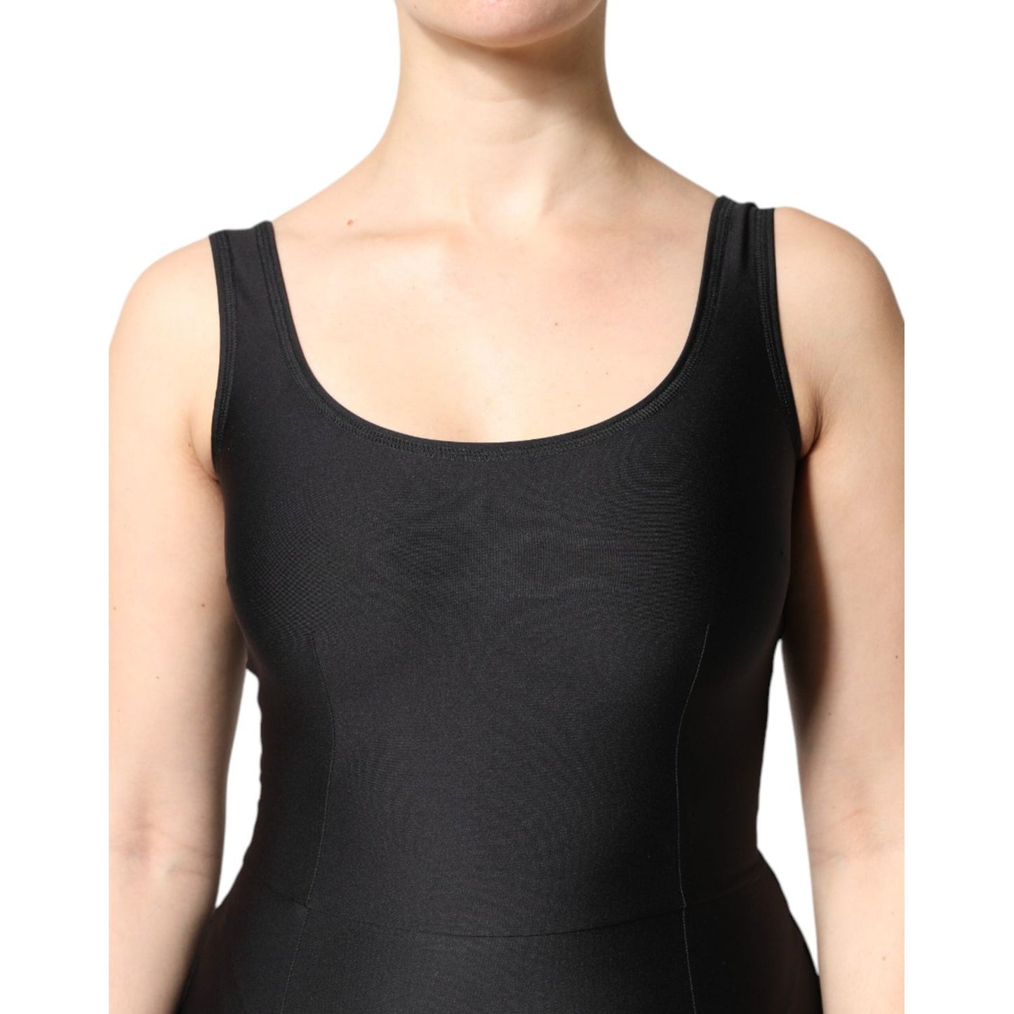 Dolce & Gabbana Black Sleeveless Bodycon Women Jumpsuit Dress DR81683-40