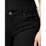 Dolce & Gabbana Black Cotton Mid Waisted Skinny Denim Jeans PAN75954-46