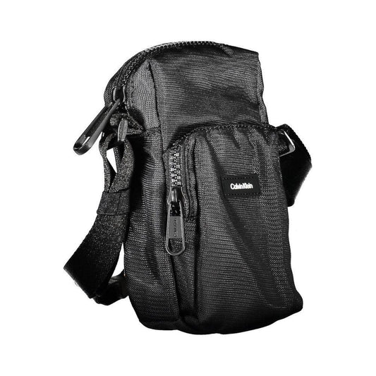 Calvin Klein Elegant Black Shoulder Bag with Chic Detailing CA-26286