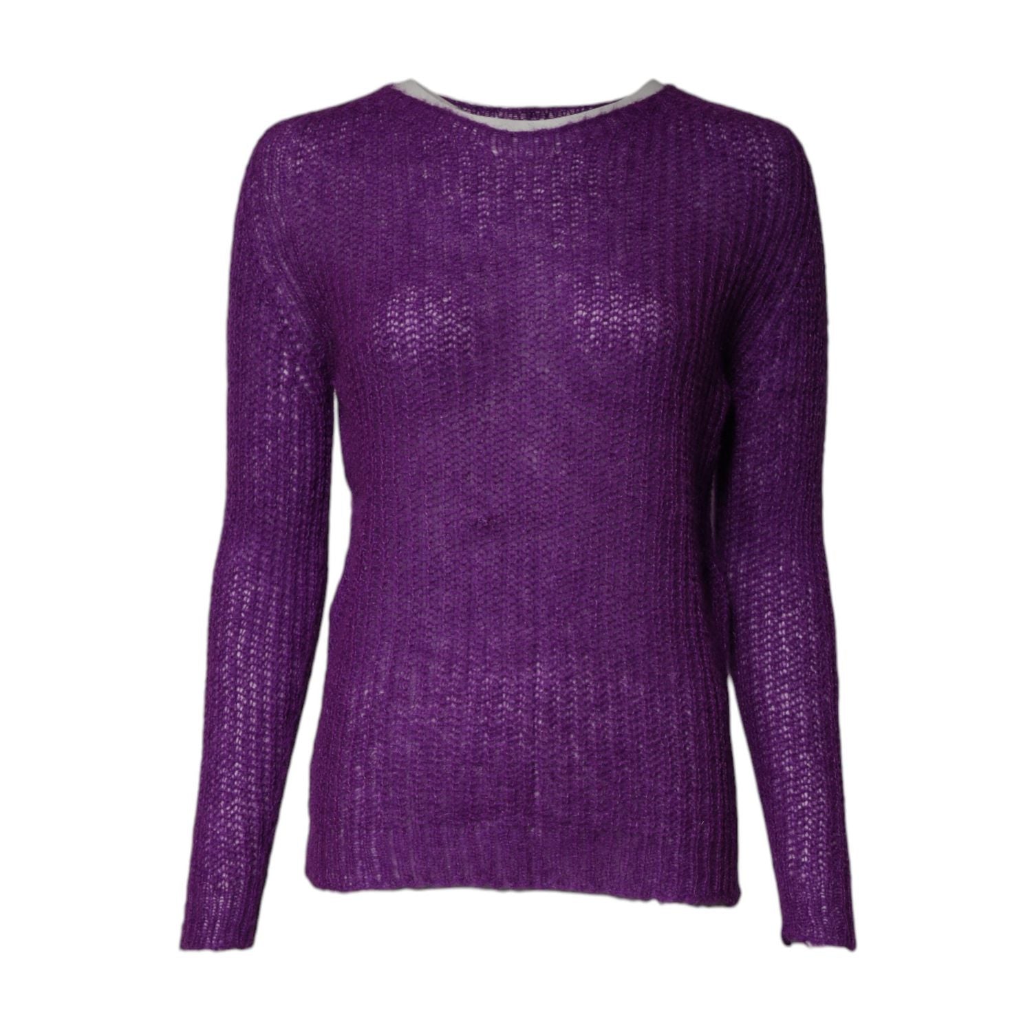 PINK MEMORIES Violet Knitted Long Sleeves Round Neck Sweater
