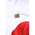Dolce & Gabbana White Floral Print Cotton Crew Neck T-shirt TSH878648-36
