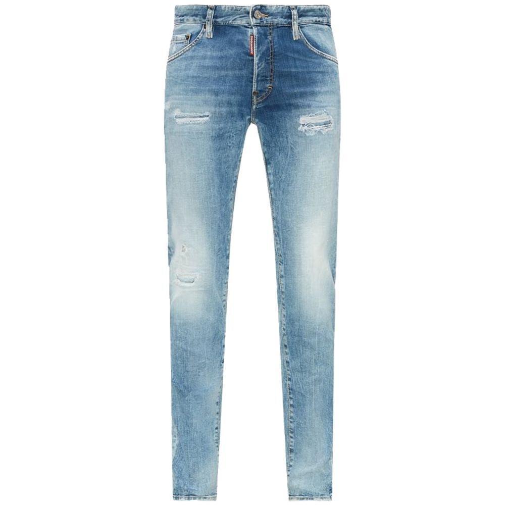 Dsquared² Blue Cotton Men's Slim Fit Jean