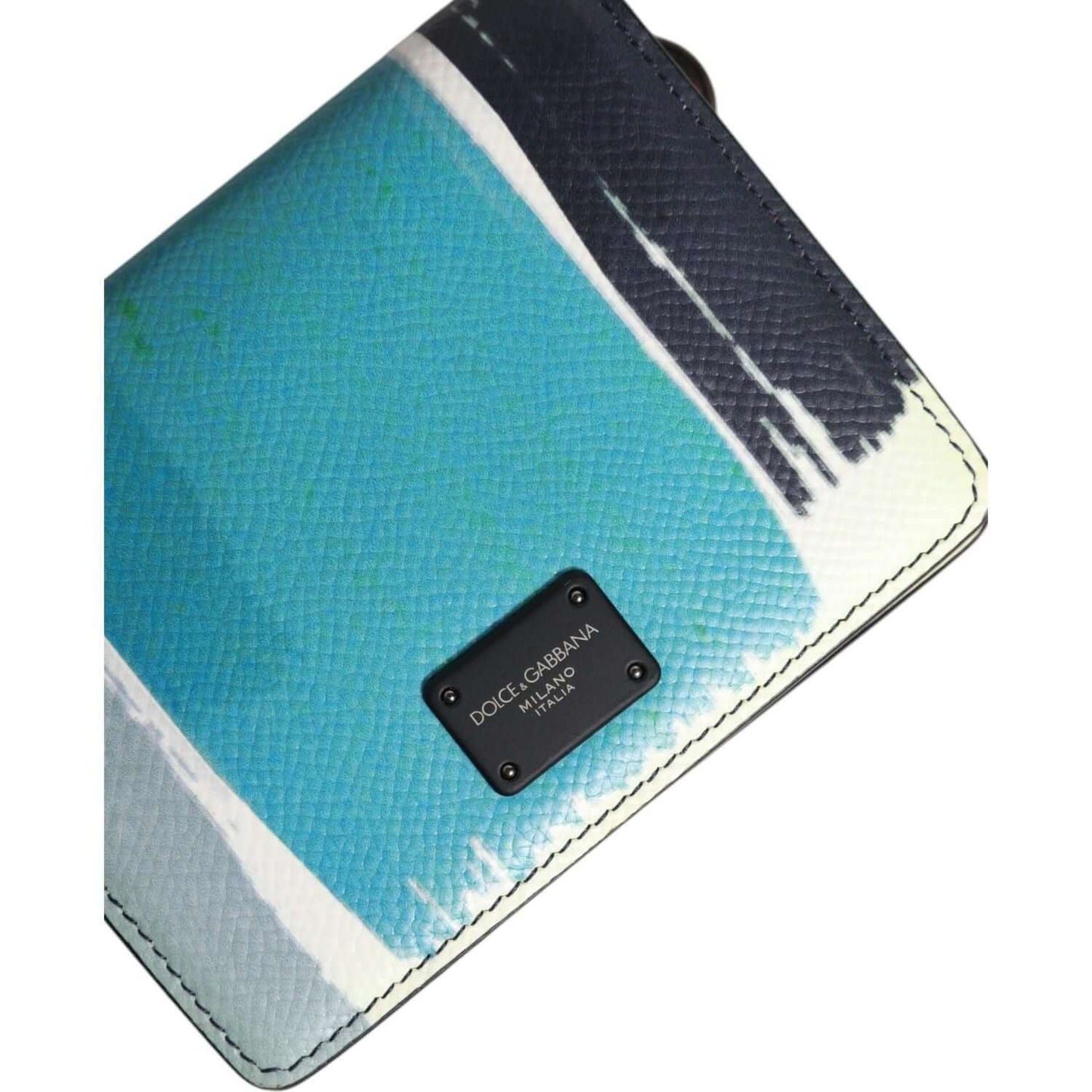 Dolce & Gabbana Multicolor Leather DG Logo Bifold Card Holder Wallet