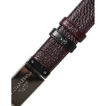 Dolce & Gabbana Black Brown Leather Metal Buckle Reversible Belt BEL9254-90