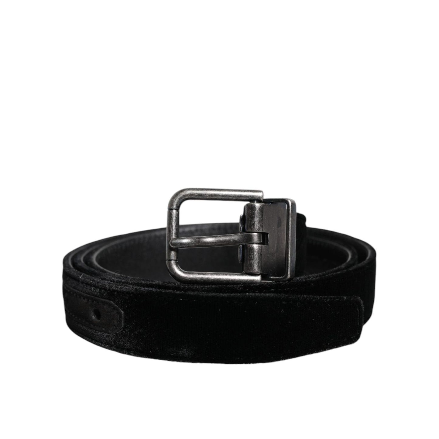 Dolce & Gabbana Black Leather Metal Buckle Classic Belt