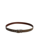 Dolce & Gabbana Brown Leather Classic Metal Logo Buckle Belt BEL9326-100