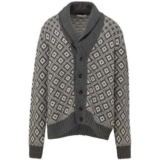 Cruciani Bicolor Cashmere Cardigan CR-875266620044667-IT52 | XL