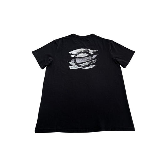 Trussardi Beachwear Black Cotton Men T-Shirt TR-24803-S
