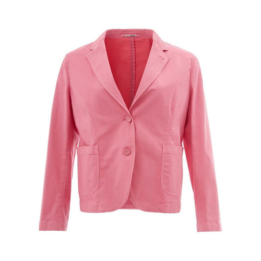 Lardini Elegant Pink Cotton Jacket for Her LA-1060675-IT48 | XL