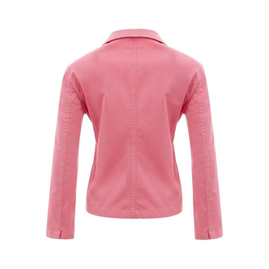 Lardini Elegant Pink Cotton Jacket for Her LA-1060675-IT48 | XL