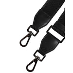 Dolce & Gabbana Black Solid Polyester Bag Handle Shoulder Strap