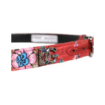 Dolce & Gabbana Red Floral DG Embellished Metal Buckle Belt BEL9354-90