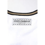 Dolce & Gabbana White Graphic Print Cotton Crew Neck T-shirt TSH87363-36
