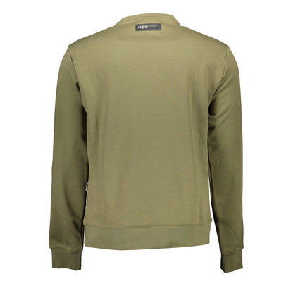 Plein Sport "Green Cotton Men Sweater"
