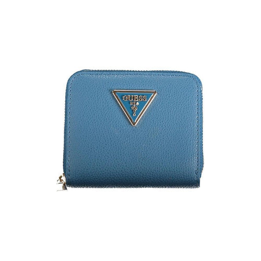 Guess Jeans Blue Polyethylene Wallet GU-30216