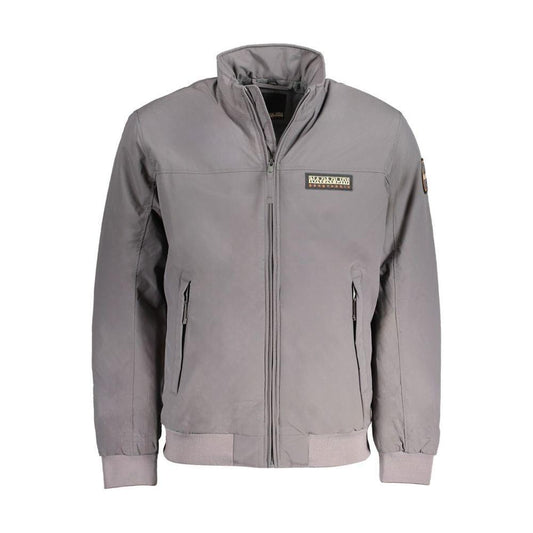 Napapijri Gray Polyamide Jacket NA-31676-S
