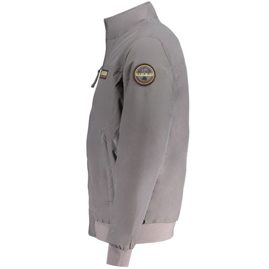 Napapijri Gray Polyamide Jacket NA-31676-S