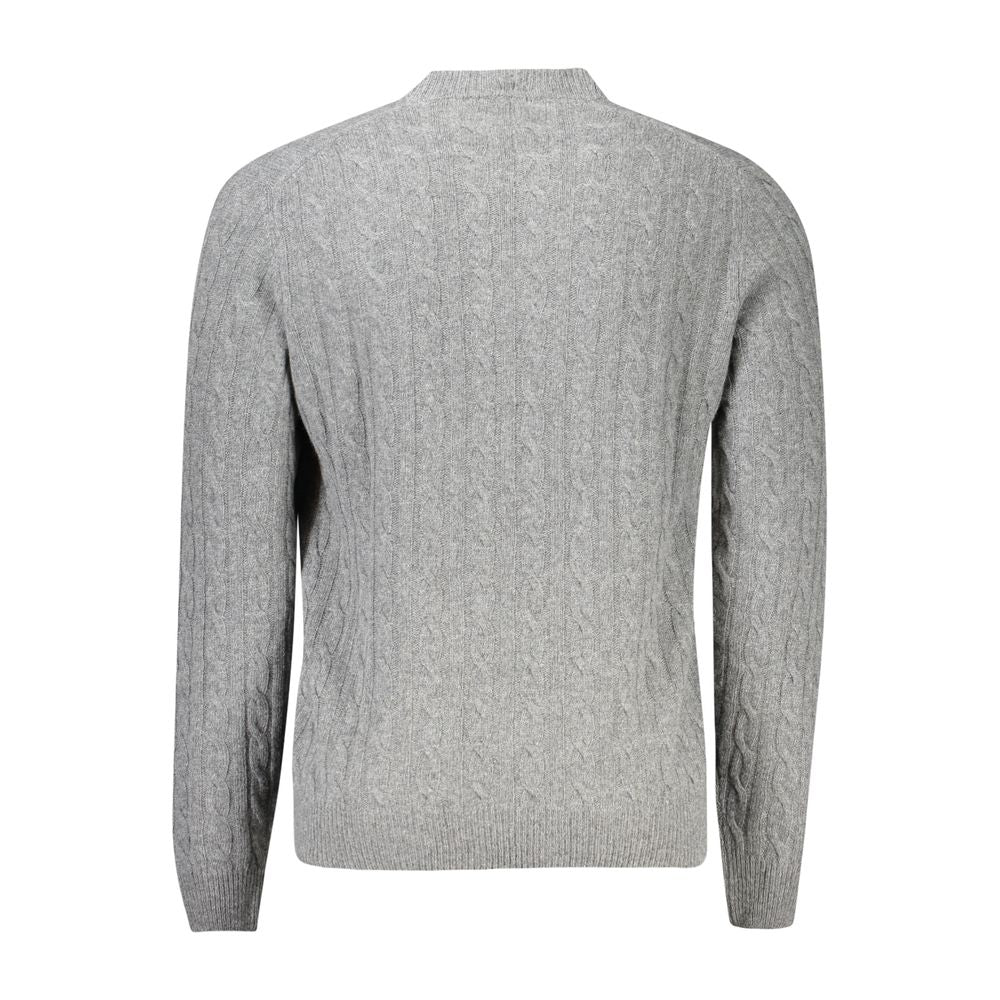 North Sails Gray Wool Men Sweater NO-32935-M