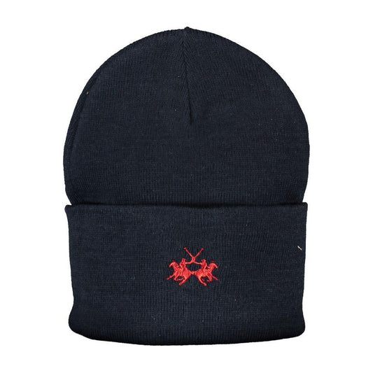 La Martina Blue Polyester Hats & Cap LA-27040