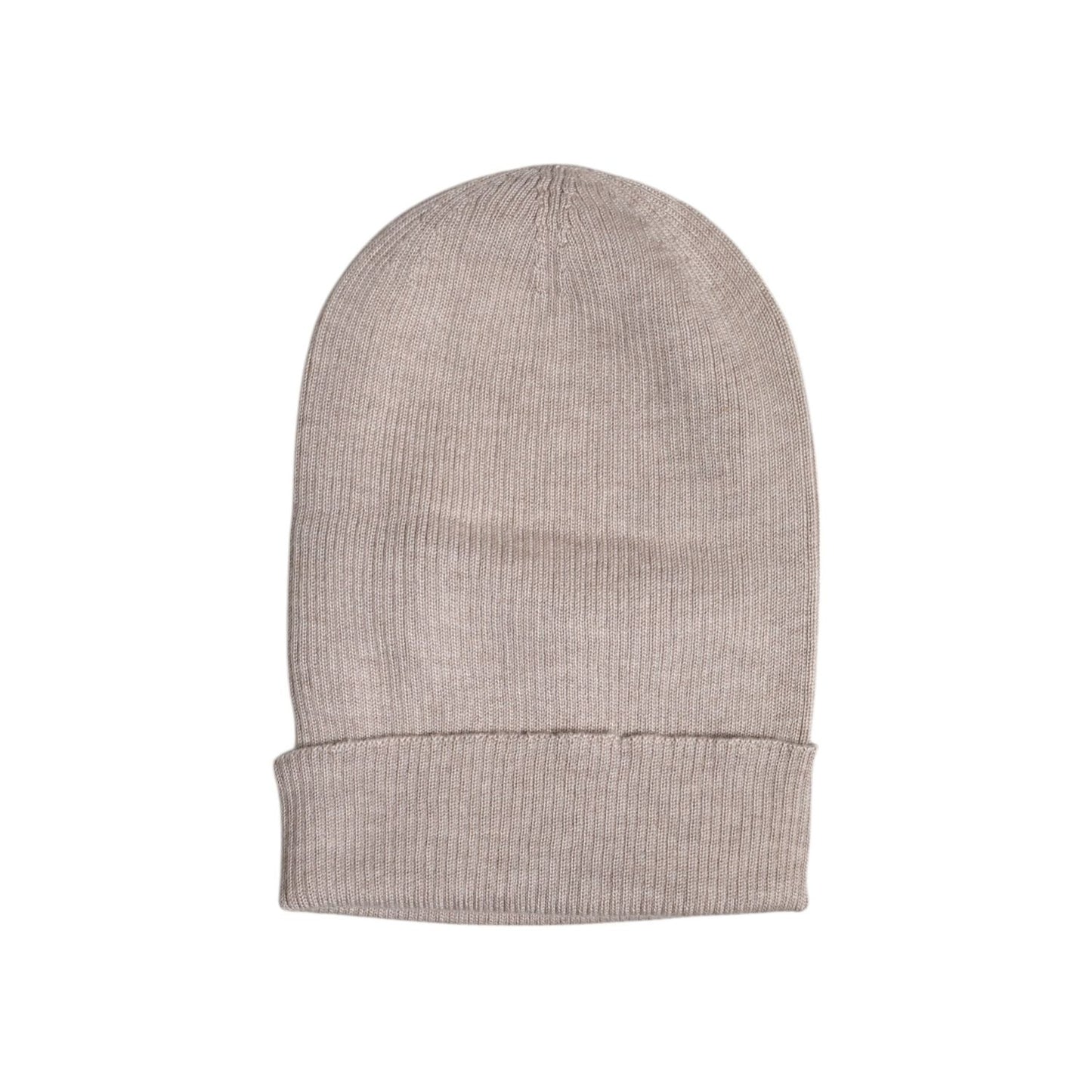Dolce & Gabbana Beige Cashmere Knitted Winter Beanie Hat