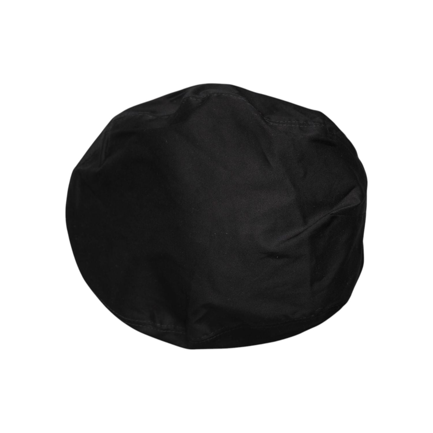 Dolce & Gabbana Black Cotton Newsboy Capello Cabbie Hat