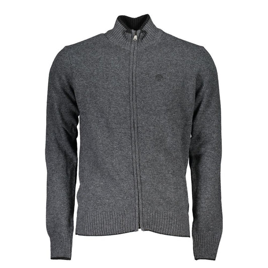 North Sails Gray Polyamide Men Cardigan NO-23341-S