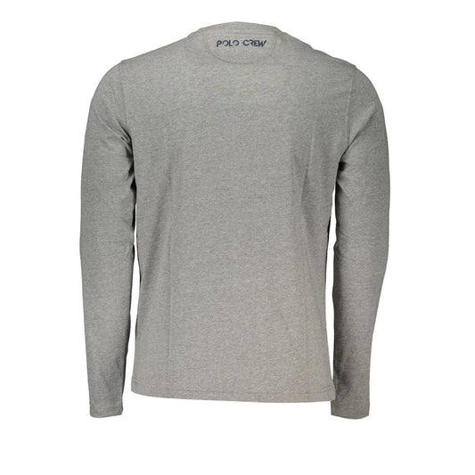 La Martina Elegant Long-Sleeved Crew Neck Tee LA-27031-XL