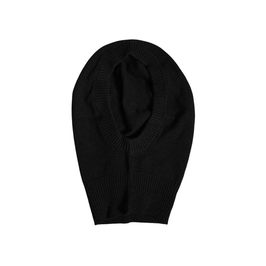 Dolce & Gabbana Black Cashmere Knitted Ski Mask Balaclava Hat HAT9662