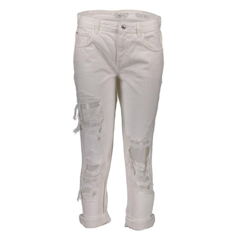 Guess Jeans White Cotton Women Jeans GU-1217-W28