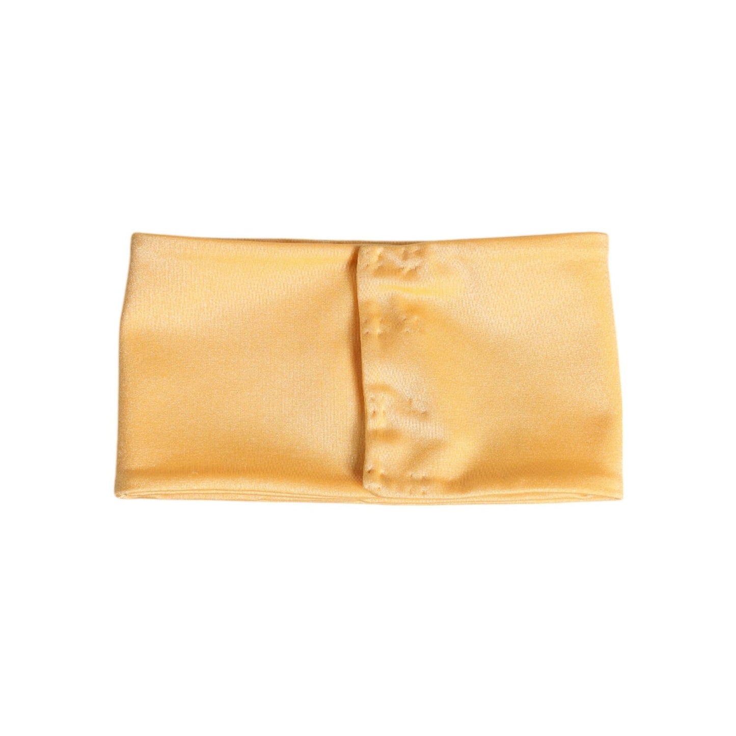 Dolce & Gabbana Yellow Nylon Stretch Women Neck Warmer Scarf