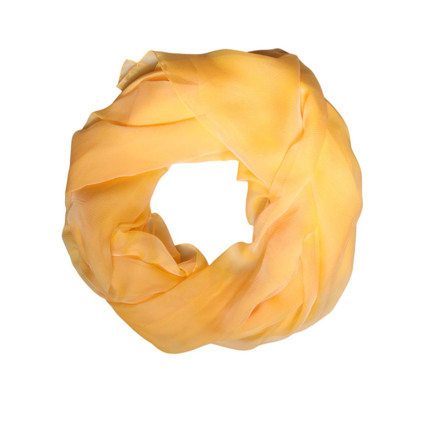 Dolce & Gabbana Yellow Silk Rectangle Wrap Shawl Scarf