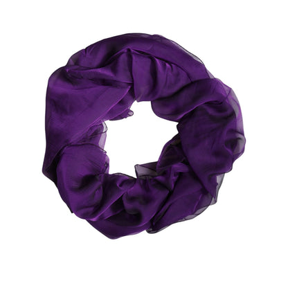 Dolce & Gabbana Purple Silk Rectangle Wrap Shawl Scarf