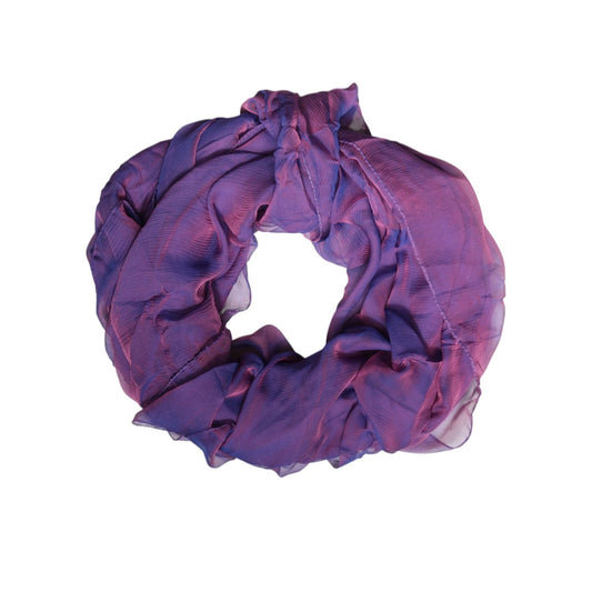 Dolce & Gabbana Purple Silk Rectangle Wrap Shawl Scarf MS7497