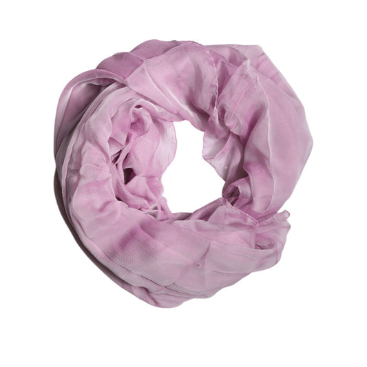 Dolce & Gabbana Pink Silk Rectangle Women Wrap Shawl Scarf