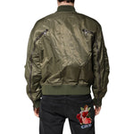 Dolce & Gabbana Green Nylon Full Zip Men Bomber Jacket JKT41369-50