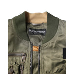 Dolce & Gabbana Green Nylon Full Zip Men Bomber Jacket JKT41369-50