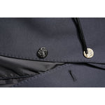 Dolce & Gabbana Dark Blue Cotton Men Jacket Coat Suit Blazer JKT41379-48