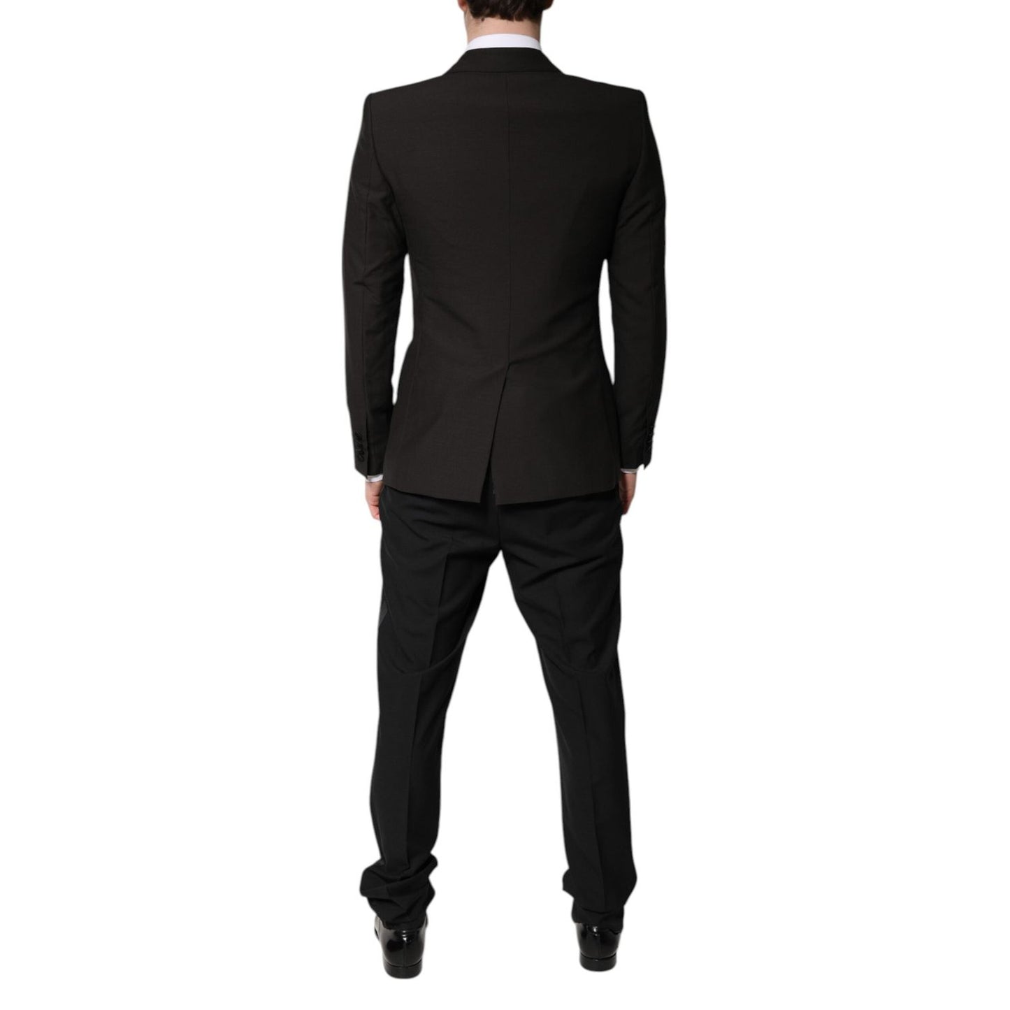 Dolce & Gabbana Black Single Breasted Formal 3 Piece Suit KOS2297-52