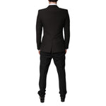 Dolce & Gabbana Black Single Breasted Formal 3 Piece Suit KOS2297-52