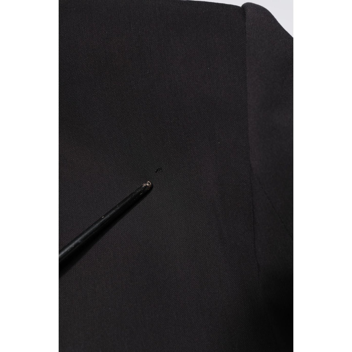 Dolce & Gabbana Black Cotton Single Breasted 2 Piece Suit