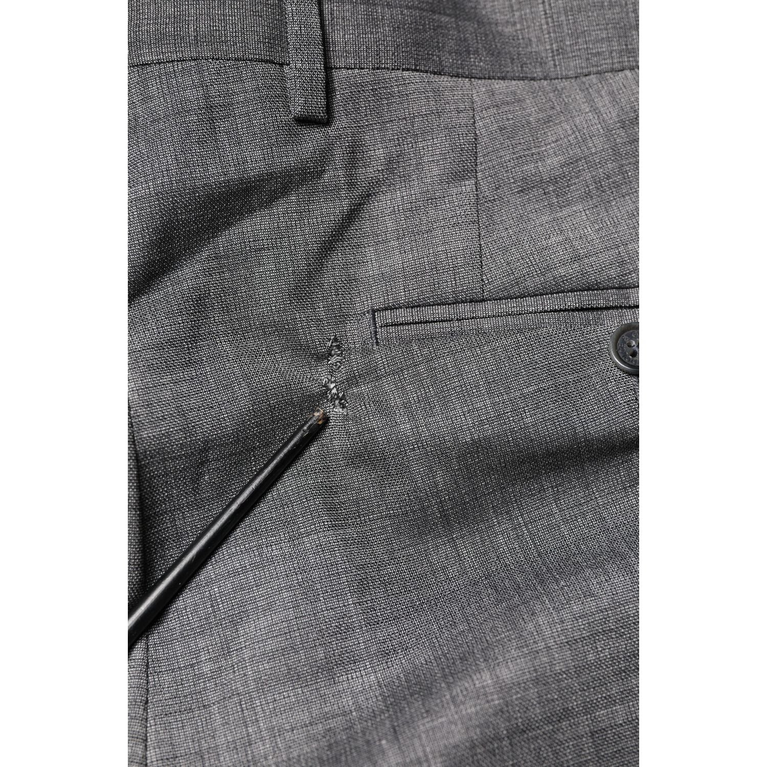 Dolce & Gabbana Gray Wool Single Breasted 2 Piece Suit