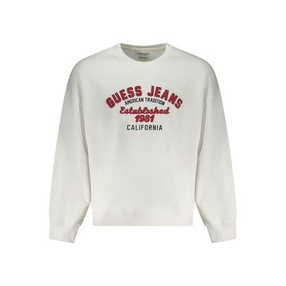 Guess Jeans White Cotton Sweatshirt