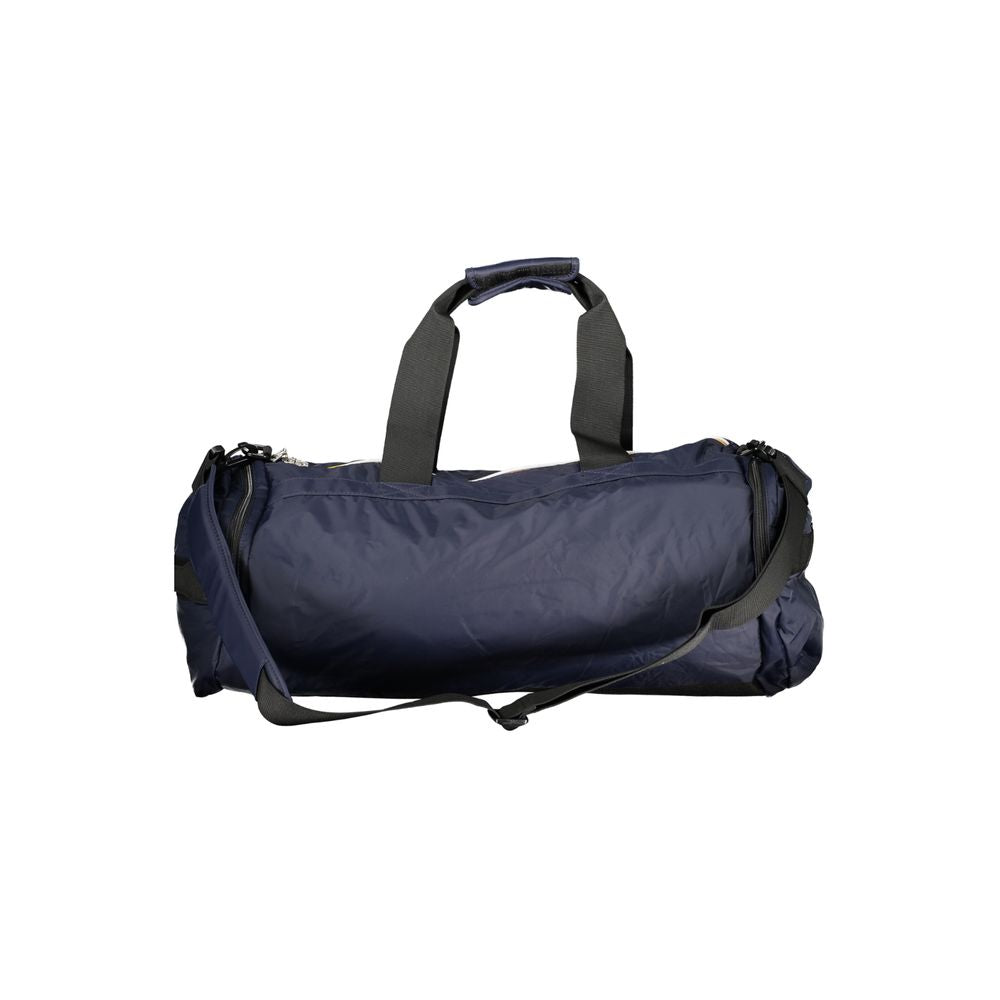Front view with bag zipped and handles upright.
