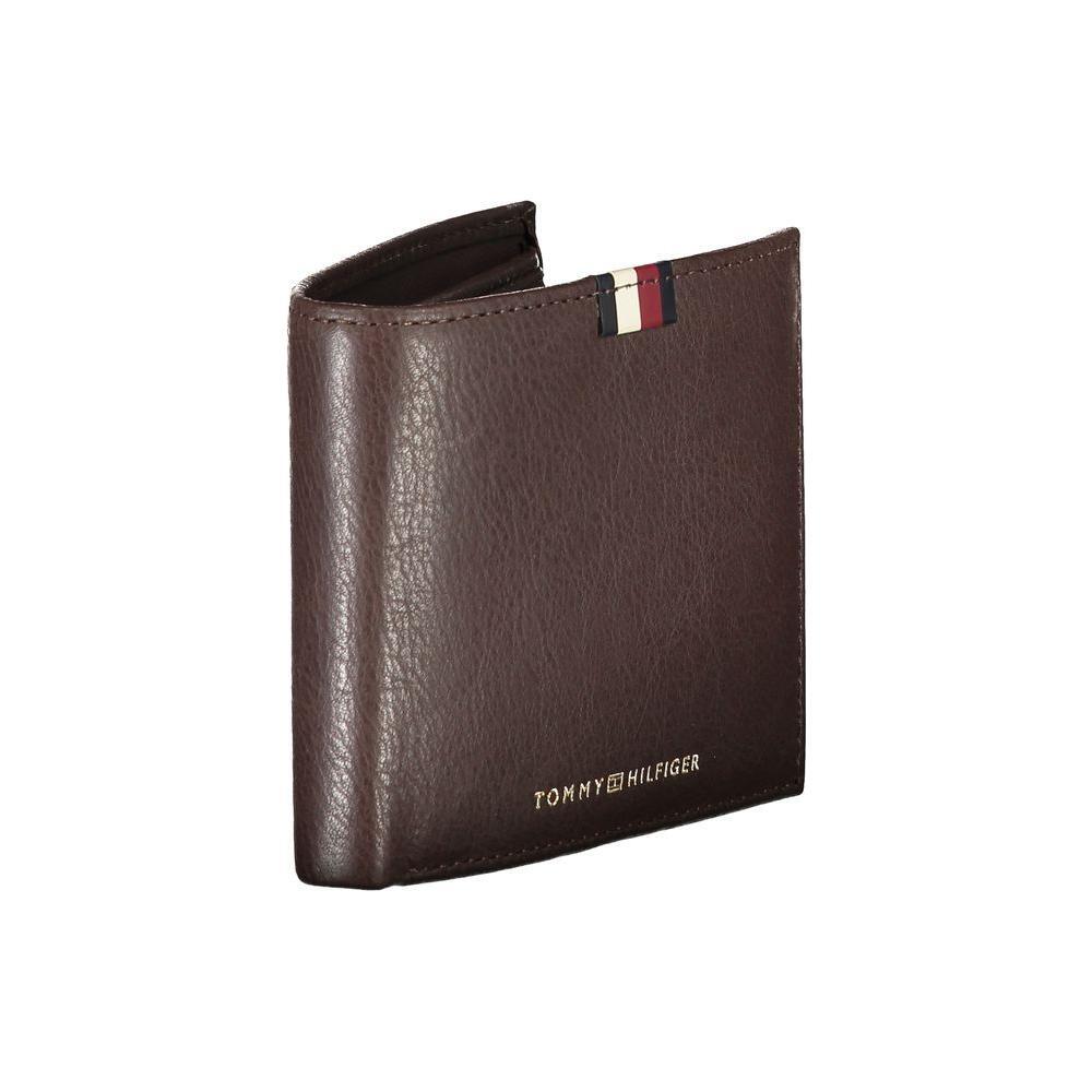 Tommy Hilfiger Brown Leather Men Wallet TO-25974
