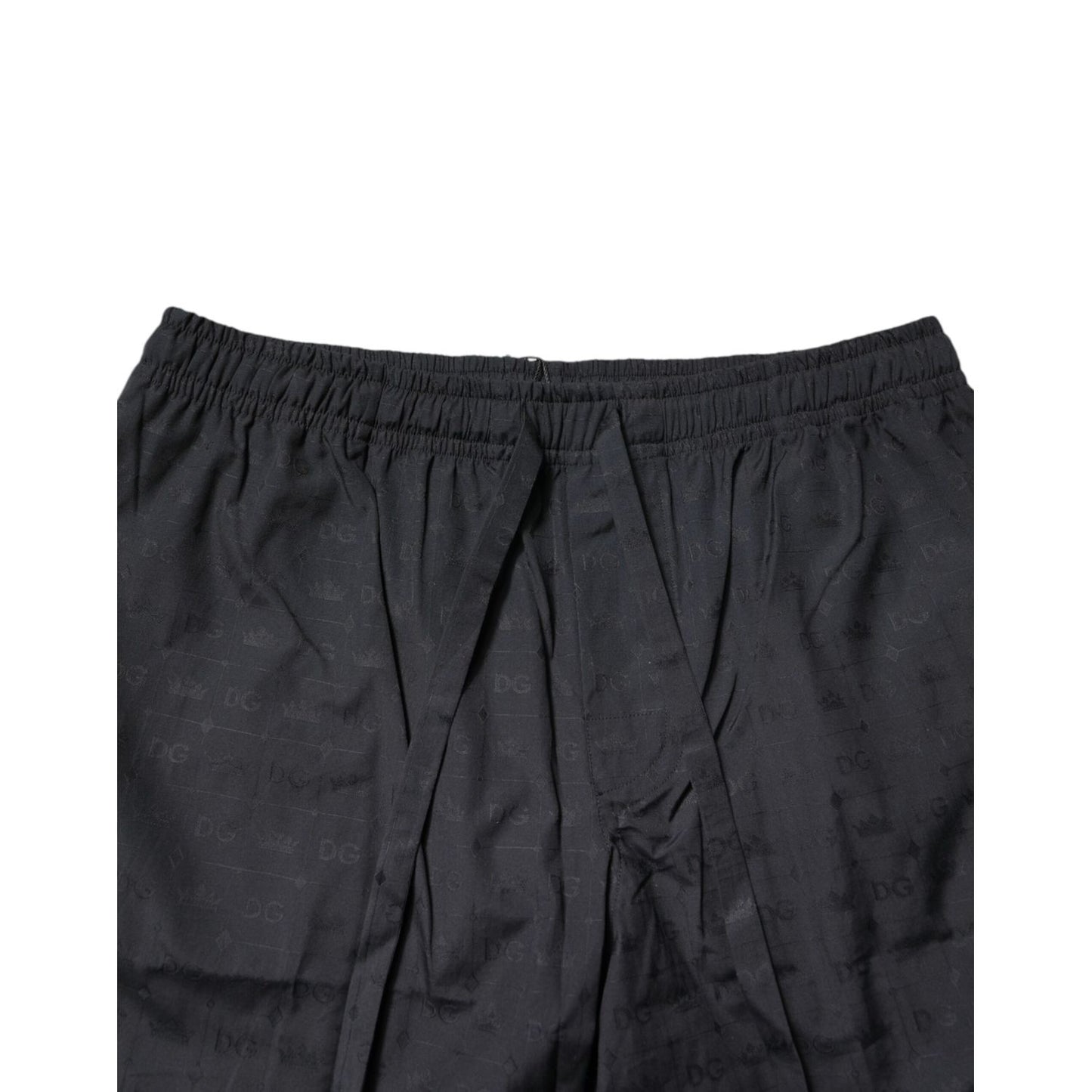 Dolce & Gabbana Black Cotton Men Pajama Set Sleepwear